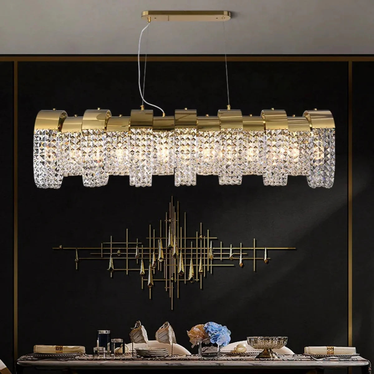 Luxury crystal, gold, Murano-style glass, and tiered alabaster chandeliers for grand foyers, staircases, and glamorous dining rooms | LINKORI Luxe Brilliance