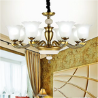 Vintage European interior with LINKORI VROLLADO chandelier hanging in center — ornate and timeless