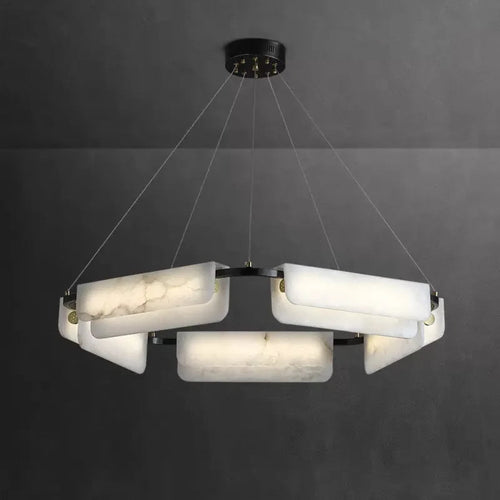Hand-carved Spanish alabaster chandelier – sculptural luxury lighting that elevates any spaces. Artisan craftsmanship meets elegance. Free Shipping worldwide.