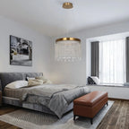 Luxury Crystal Tassel Chandelier – Gold Contemporary Pendant Light for Modern Bedroom