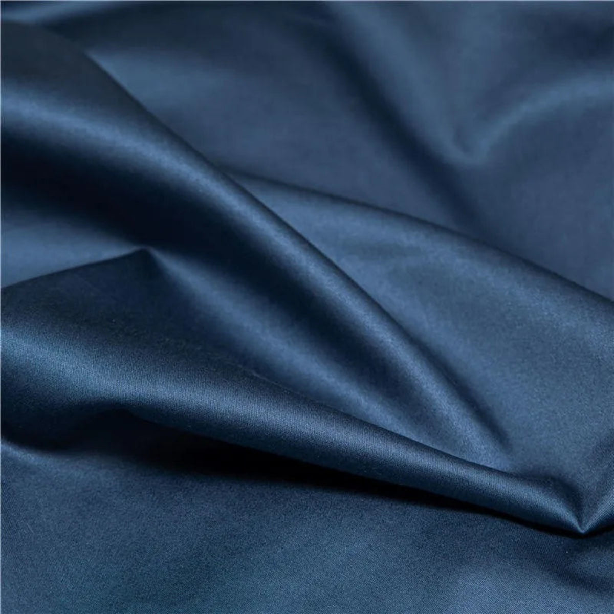 Blue 1000TC Egyptian cotton bedding, pillowcases 2-pack, luxury sateen, hotel-smooth finish | LINKORI Free Gift 