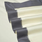 Grey and ivory floral bedding – 4/7-piece Egyptian cotton duvet cover set by LINKORI