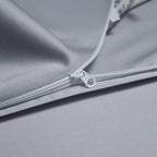 Luxury hotel-quality lavender grey bedding set with 1000TC Egyptian cotton satin and European damask design