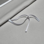 High-end jacquard satin bedding in silver grey with floral patterns for luxury modern and contemporary bedrooms