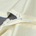 Elegant floral duvet set in grey & ivory – luxury cotton bedding for chic bedrooms