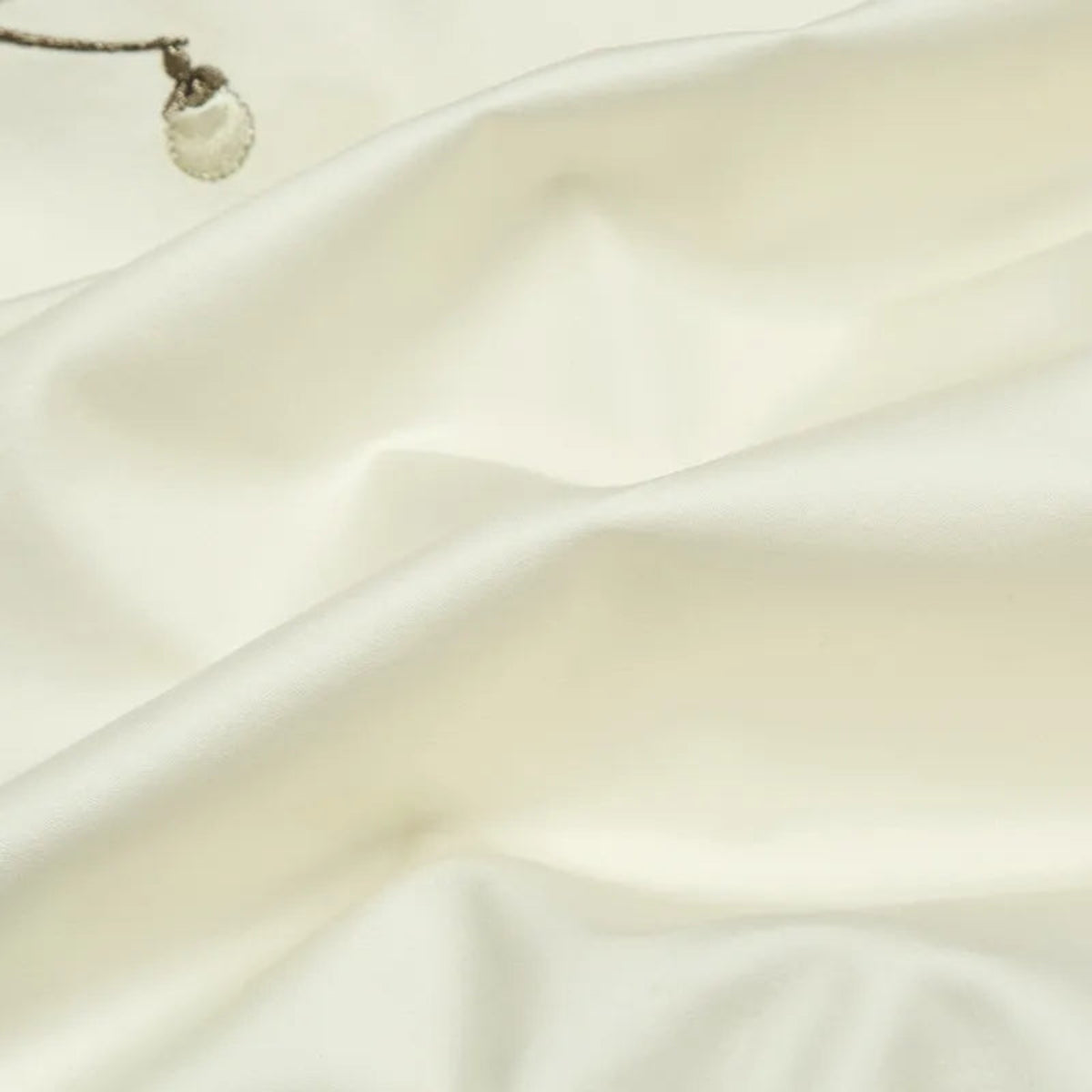 Grey & ivory floral bedding set – Egyptian cotton duvet cover for luxury and cottagecore bedrooms