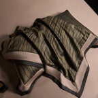 Brown satin duvet cover with shimmering gold stripes for elegant luxury bedroom décor