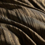 Shiny satin brown and gold bedding with Egyptian cotton for luxury modern interiors