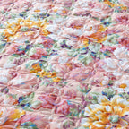 Bright peach & coral rose floral  bedding with ruffled edges, breathable 100% cotton duvet cover set – LINKORI Rosacoral