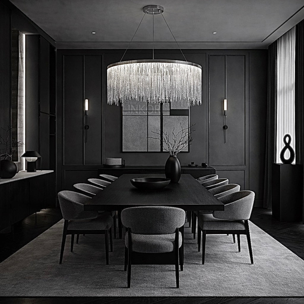 tassel chandelier round modern ceiling light living room luxury lighting LINKORI YNSELL