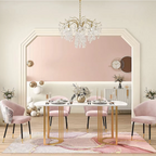 Luxury Gold Crystal Chandelier – Artistic Pendant Light for Contemporary Dining Room & Foyer 