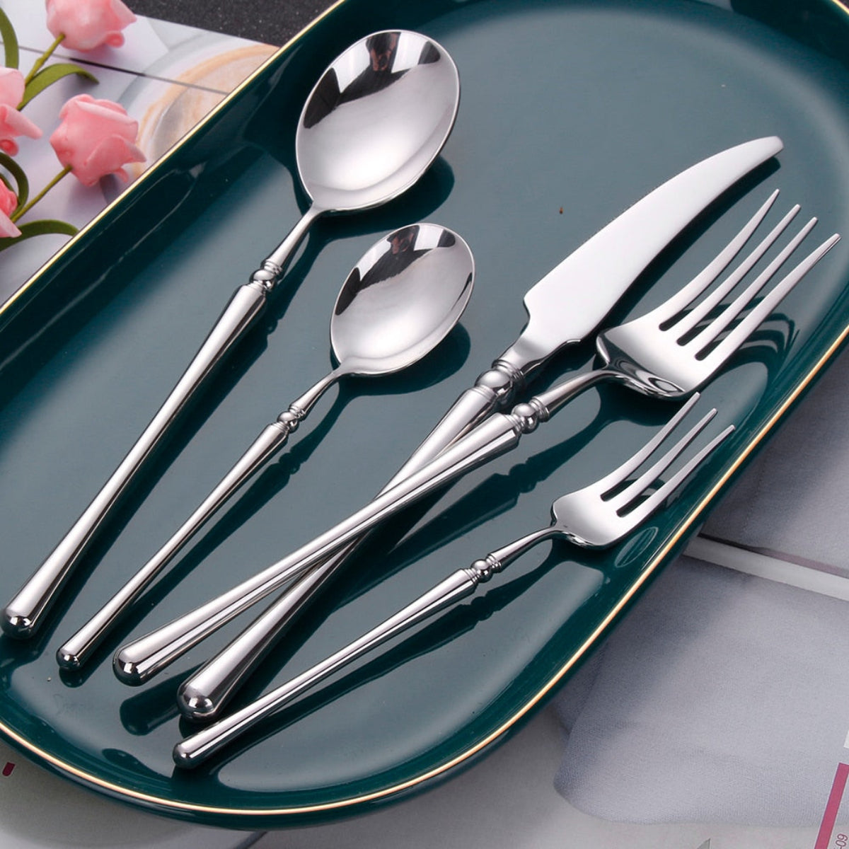 Setillo Silver Cutlery Set + FREE Gift! - LINKORI