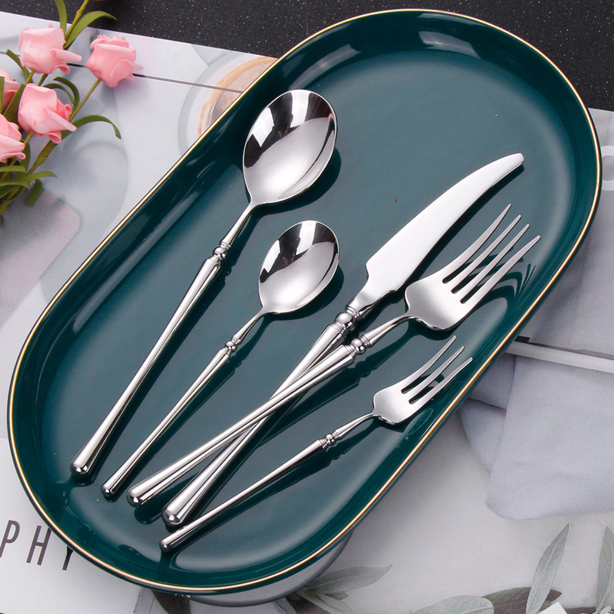 Setillo Silver Cutlery Set + FREE Gift! - LINKORI