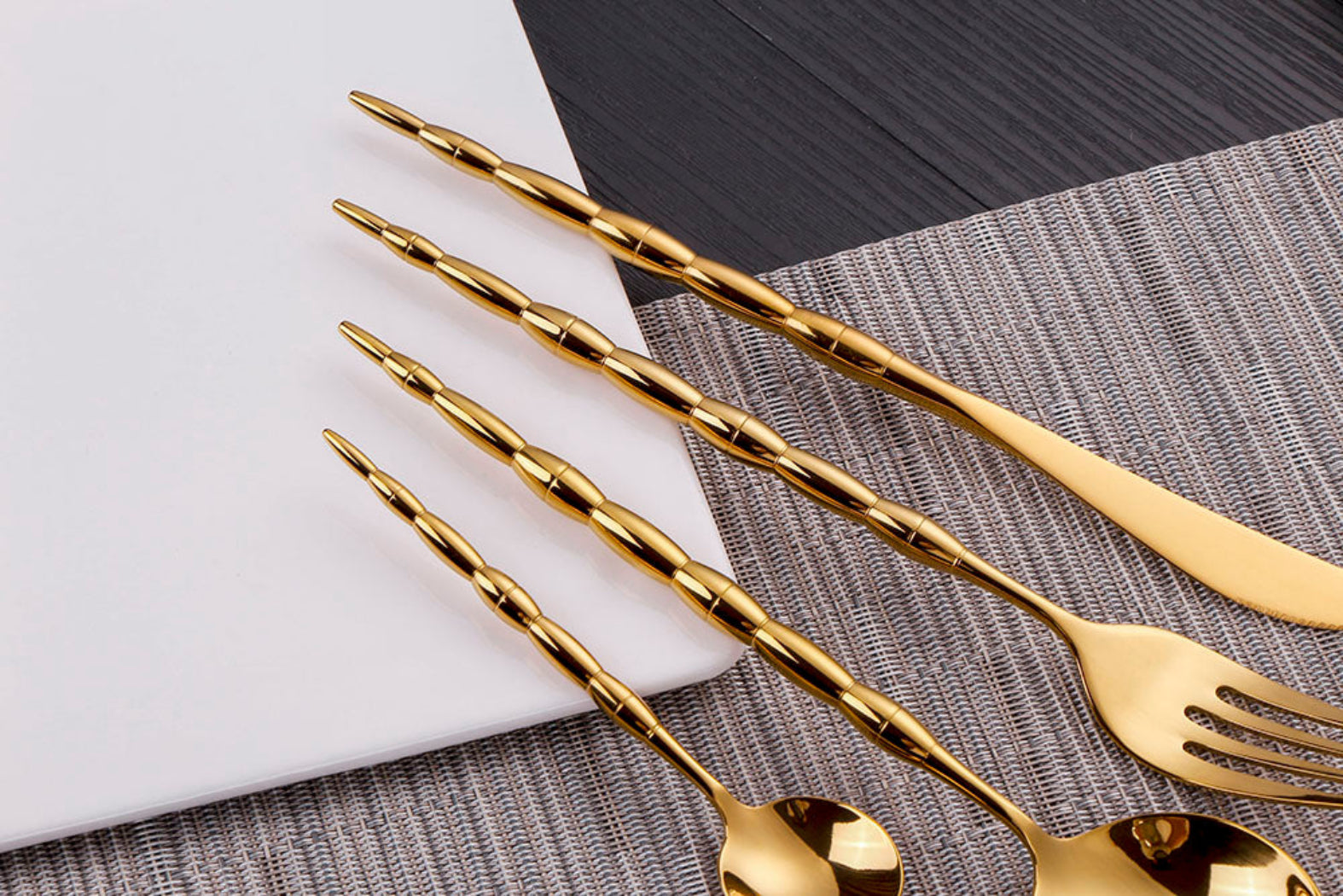 Patti Gold Cutlery Set + FREE Gift! - LINKORI