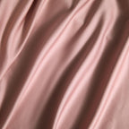 Pink satin duvet cover – silky smooth 600 thread count cotton fabric | LINKORI, fabric close-up