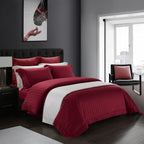 Gradiol S. Red Duvet Cover Set – 100% Egyptian Cotton, Ultra-Soft & Breathable (4-Piece Set) + FREE Gift! - LINKORI