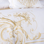 Decorative Scroll Motif Embroidery in Gold Thread – LINKORI Golden Embroidery Alternate Detail