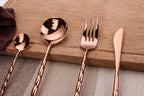 Patti Rose Gold Cutlery Set + FREE Gift! - LINKORI