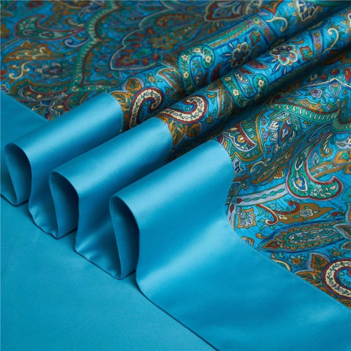 DingkaBlue Soft Duvet Cover Set – 100% Egyptian Cotton, Ultra-Soft & Breathable (4-Piece Set) + FREE Gift! - LINKORI